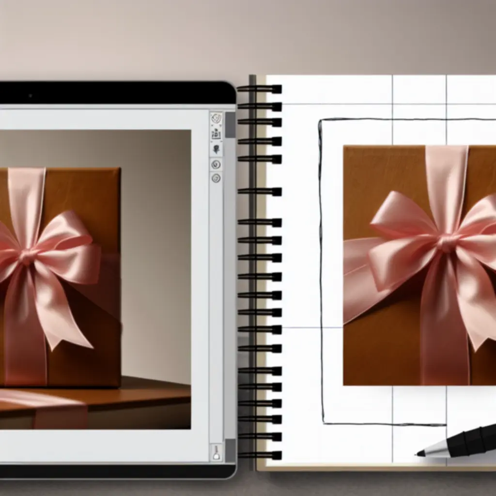 Ízlésesen becsomagolt, ajándéknak szánt jegyzetfüzetek.