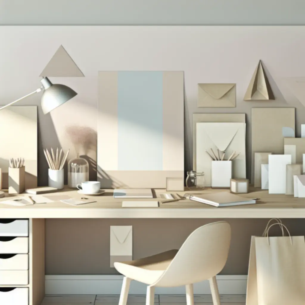 Letisztult íróasztal magyar papír- és írószer termékekkel